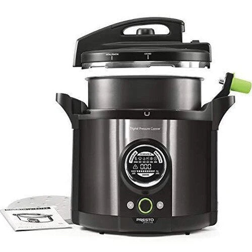Presto 12 Qt Digital Pressure Canner, Black Stainless - 02144