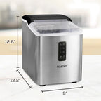Igloo Self-Cleaning Countertop Ice Maker, 1.5 qt, 26 lbs/24 Hours, Aqua