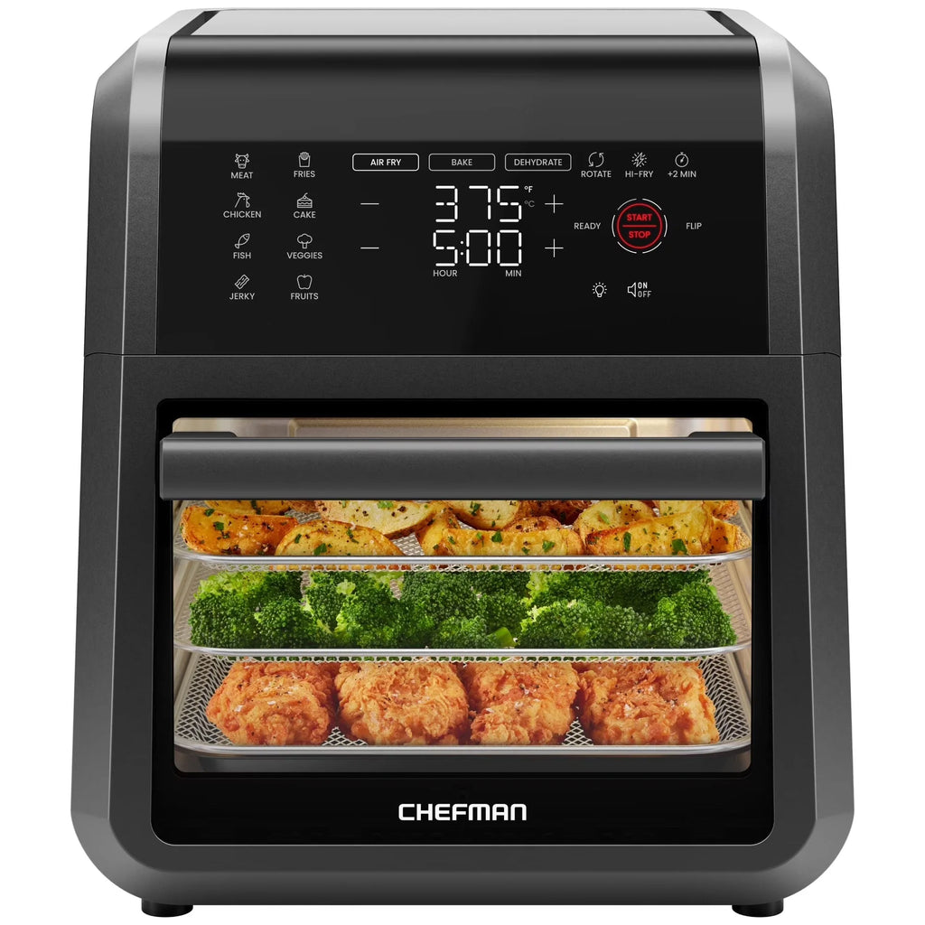 Chefman Digital Air Fryer With Rotisserie, 10 Qt, 17 Presets - CRJ38-10-RDO-V2