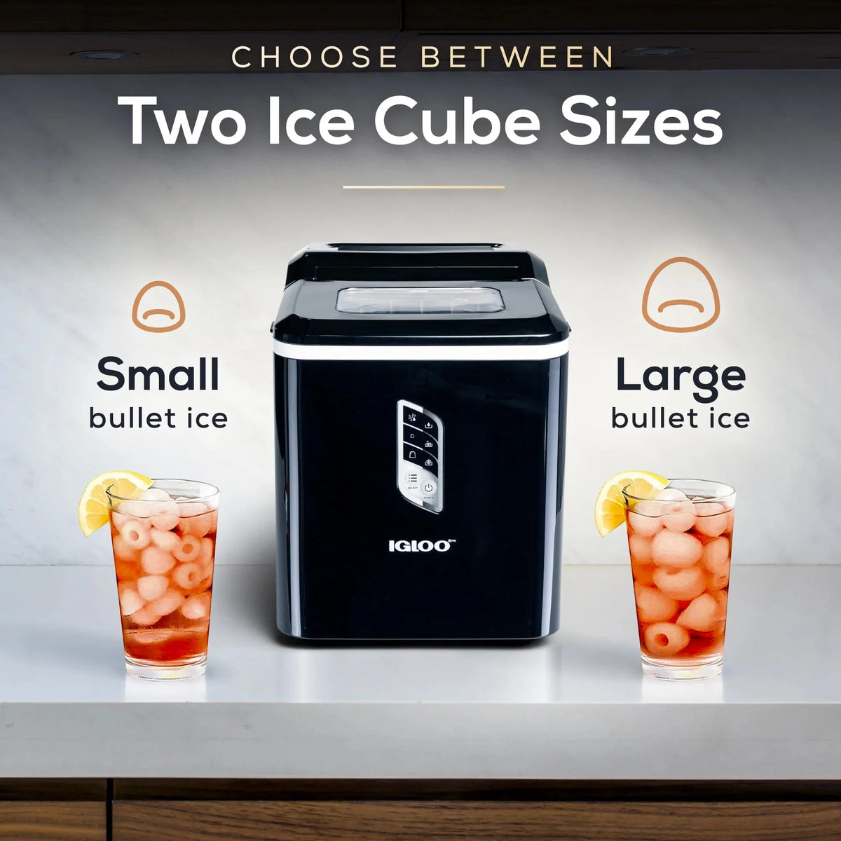 Igloo Self-Cleaning Countertop Ice Maker, 1.5 qt, 26 lbs/24 Hours, Aqua