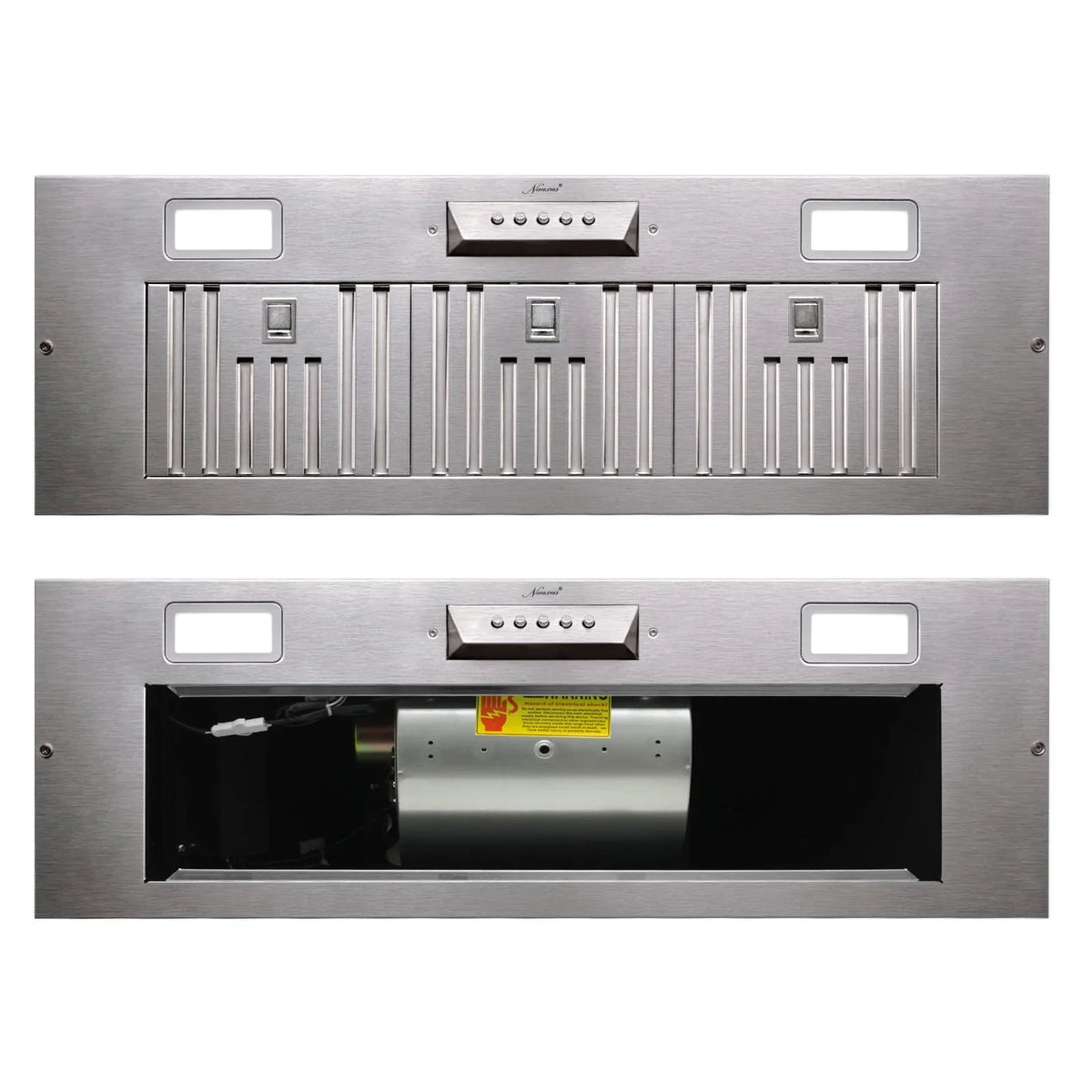 Akicon Ducted Range Hood Insert, Stainless Steel, 3-Speed 600 CFM, 36in Cold