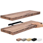 24 Inch Extra Long Floating Wall Shelf Set, 2 Count