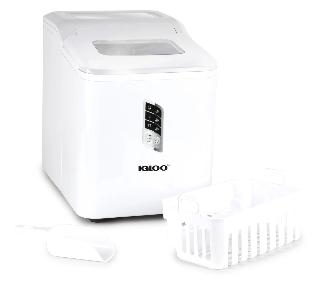 Igloo Self-Cleaning Countertop Ice Maker, 1.5 qt, 26 lbs/24 Hours, Aqua