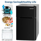 Euhomy Mini Refrigerator With Freezer, 3.2 Cu.Ft