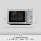 Breville Combi Wave 3 in 1 Microwave, 1.1 Cubic Feet, Black Stainless Steel - BMO870BST1BUS1
