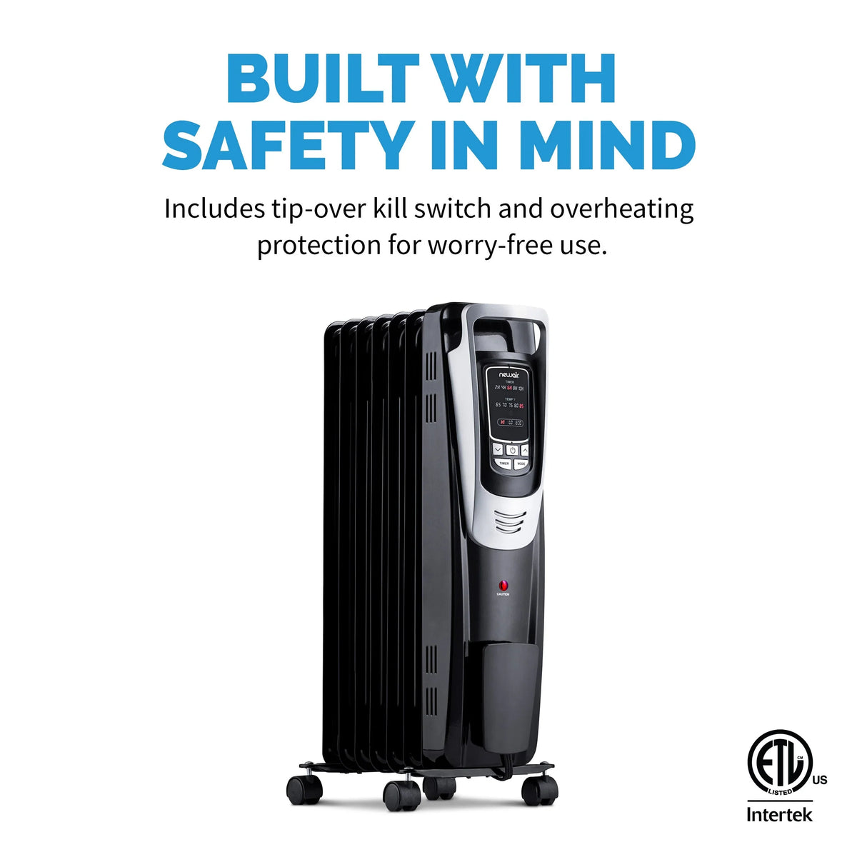 Newair Electric Oil-Filled Freestanding Space Heater, 162 sq. ft.
