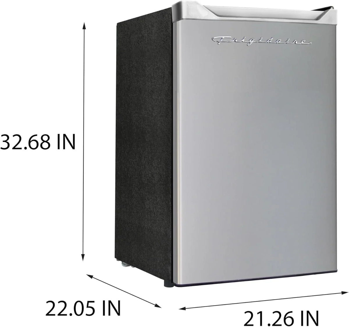 Frigidaire Upright Freezer, 6.5 cu. ft., Silver, 21in D x 23in W x 56in H - EFRF696-AMZ