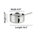 All-Clad D3 Stainless 3-Ply Bonded 3 Quart Saucepan With Lid