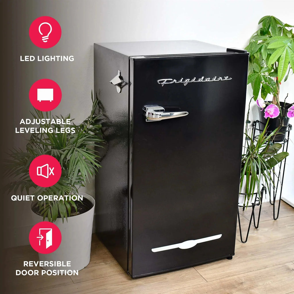 Frigidaire Retro Bar Fridge, 3.2 Cu. Ft., Pink, 65-Watt - EFR376-C-PINK