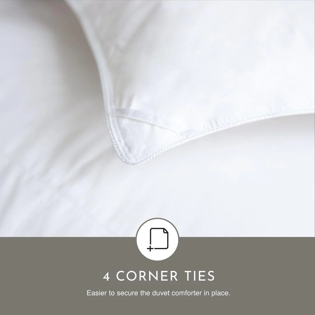 Highland Feather European White Duck Down Comforter, Full, Winter, 725 Fill Power - Tencel Organic Cotton Shell