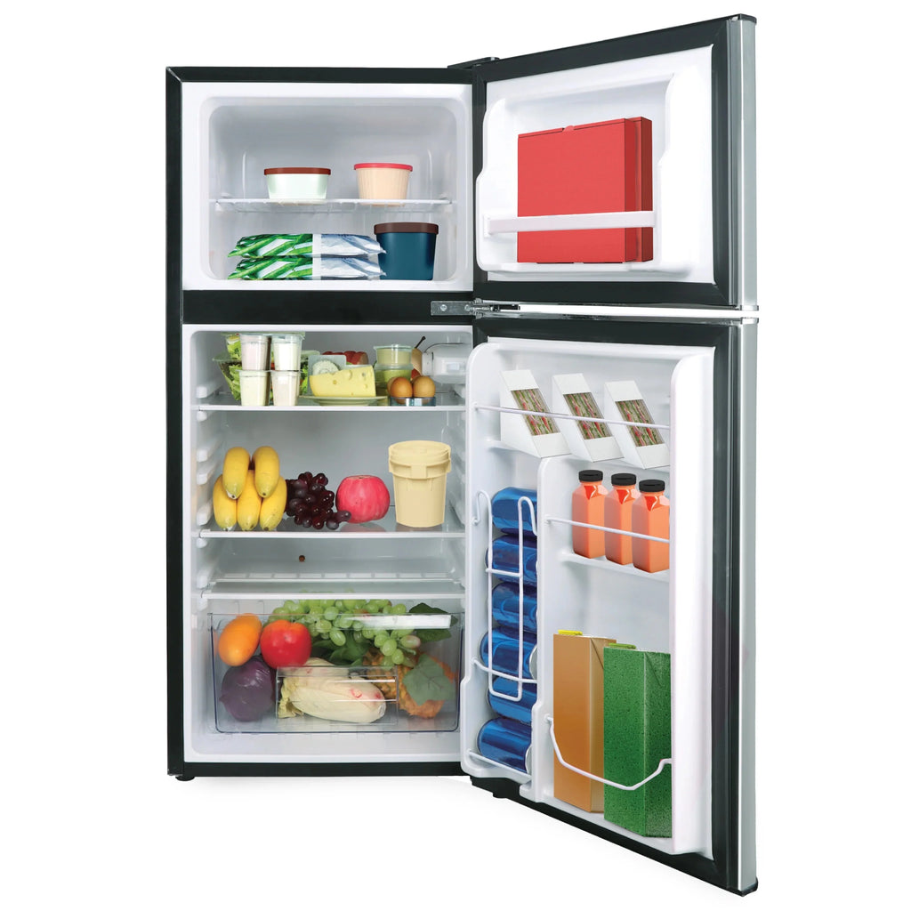 Frigidaire 4.5 Cu. Ft. 2-Door Compact Refrigerator With Chrome Trim - EFR451, Platinum