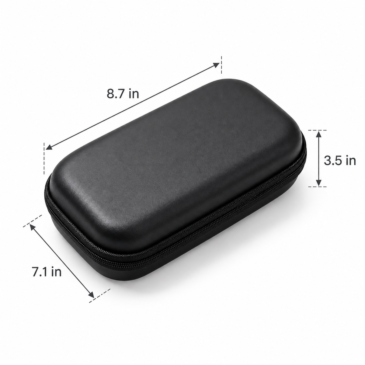 Headphone Travel Accessory Kit with Hard EVA Case & Velvet Pouch