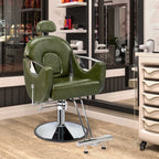 OmySalon Reclining Salon Chair With Footrest And 330 lbs Capacity