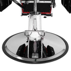 OmySalon Reclining Hydraulic Barber Chair, Black, 38.2 x 27.6 x 39.4 in