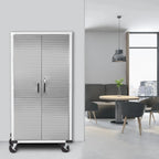 Seville Classics UltraHD Rolling Storage Cabinet, Granite, 36in W x 18in D x 72in H