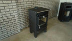 Indoor Wood Burning Cooking Stove 57cm x 55,5cm x 99,5cm, Matte Black - Stove 315