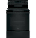 GE 30 Freestanding Electric Range, Black Dual-Element Cooktop, Convection Oven, Self-Cleaning