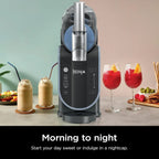SLUSHi Frozen Drink And Slushie Machine, 88 oz, 5 Preset Programs, Black - FS301