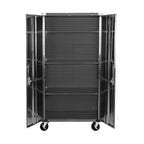 Seville Classics UltraHD Rolling Storage Cabinet, Granite, 36in W x 18in D x 72in H