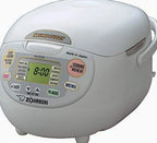 Zojirushi Made In Japan Neuro Fuzzy Rice Cooker And Warmer, 5.5-Cup, Premium White - NS-ZCC10