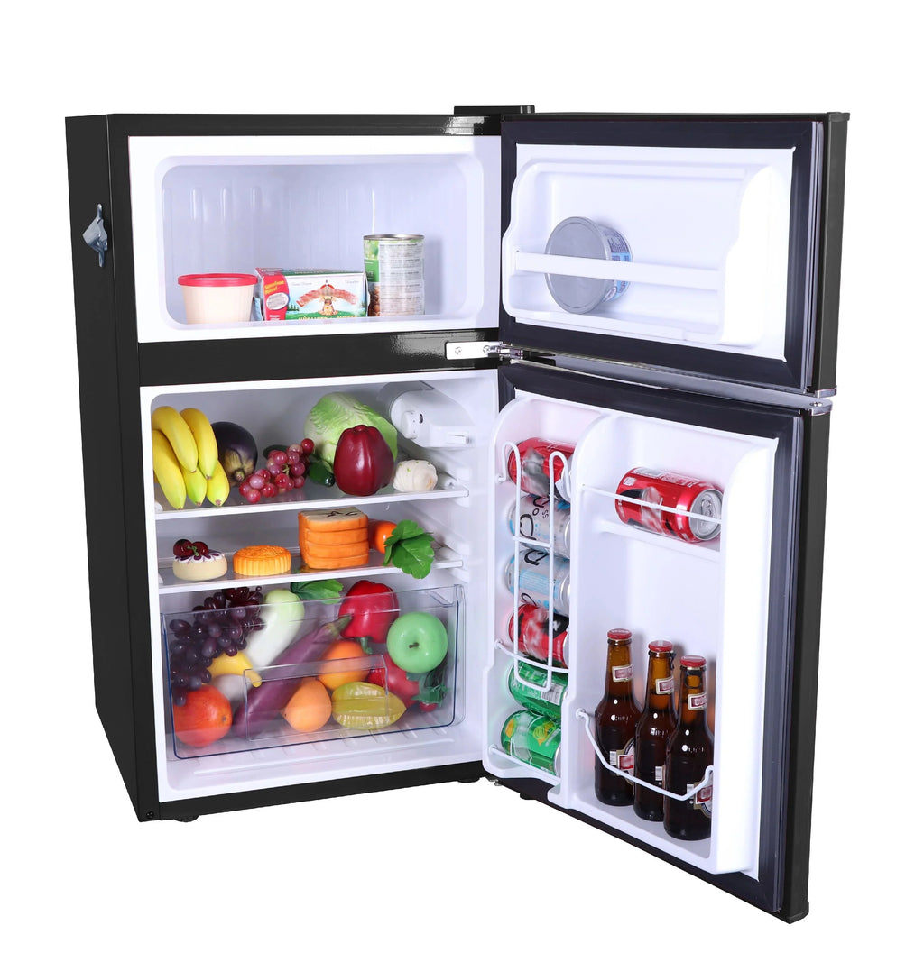 Frigidaire Retro Two-Door Compact Refrigerator With Freezer, 3.1 Cu. Ft., Red
