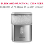 Frigidaire Nugget Ice Maker, 33 Lbs., Black Stainless Steel - EFIC228