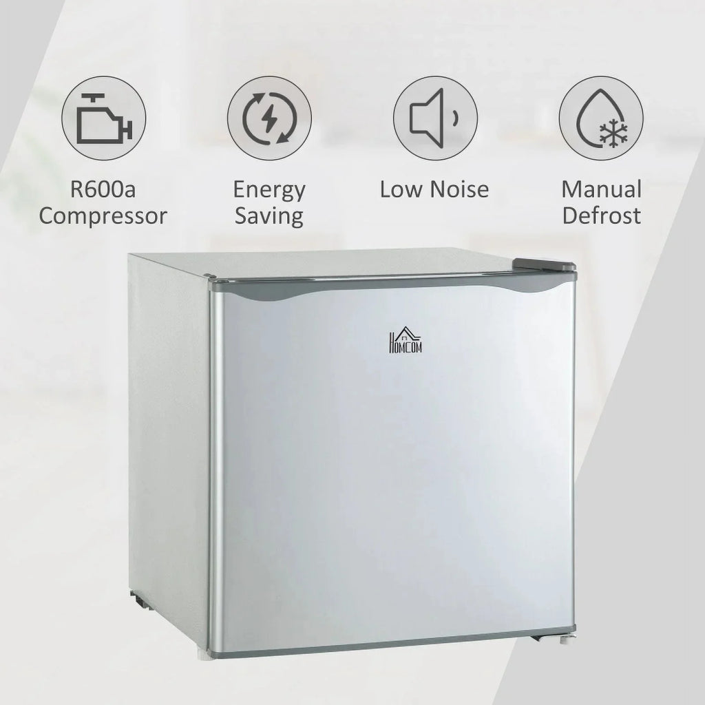 HOMCOM Countertop Upright Mini Freezer, 1.1 Cu.Ft, Gray - 05