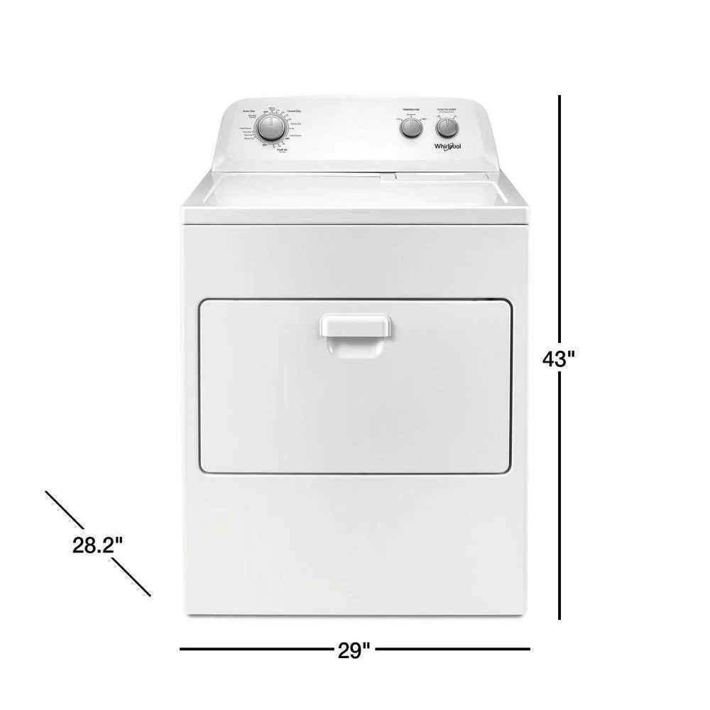 7.0 Cu. Ft. Electric Dryer - White