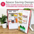 Frigidaire Retro Bar Fridge, 3.2 Cu. Ft., Pink, 65-Watt - EFR376-C-PINK