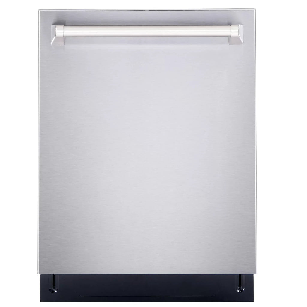 Cosmo 4-Piece Kitchen Appliance Package With 30 in Electric Range, 30 in Wall Mount Hood, 24 in Dishwasher And French Door Refrigerator