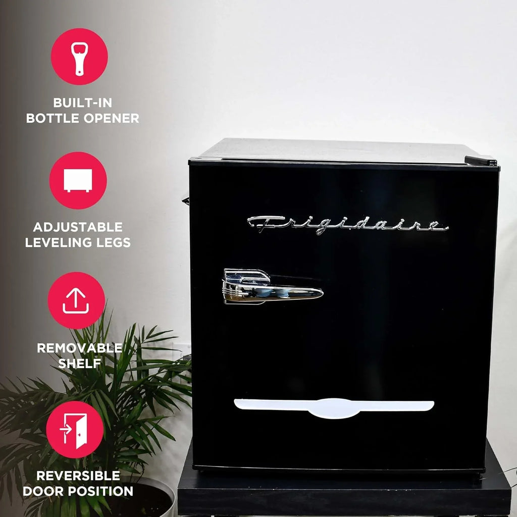 Frigidaire Retro Compact Refrigerator 1.6 cu ft 16 in D x 18 in W x 18.5 in H Moonlight - EFR176