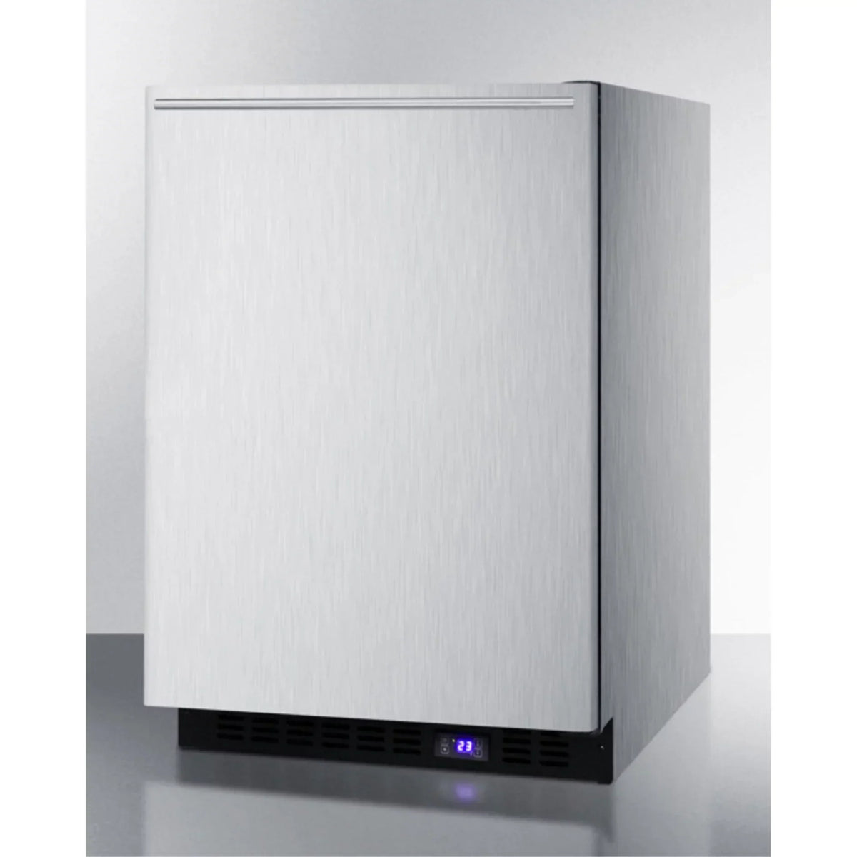 Frost-Free Built-In Undercounter All-Freezer With Stainless Steel Wrapped Exterior And Horizontal Handle
