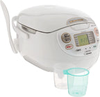 Zojirushi Neuro Fuzzy Rice Cooker And Warmer, 5.5-Cup, Premium White - NS-ZCC10