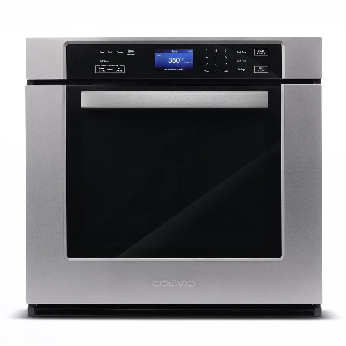 30 in. 5 cu. ft. Single Electric Wall Oven With True European Convection And Self Cleaning In Stainless Steel