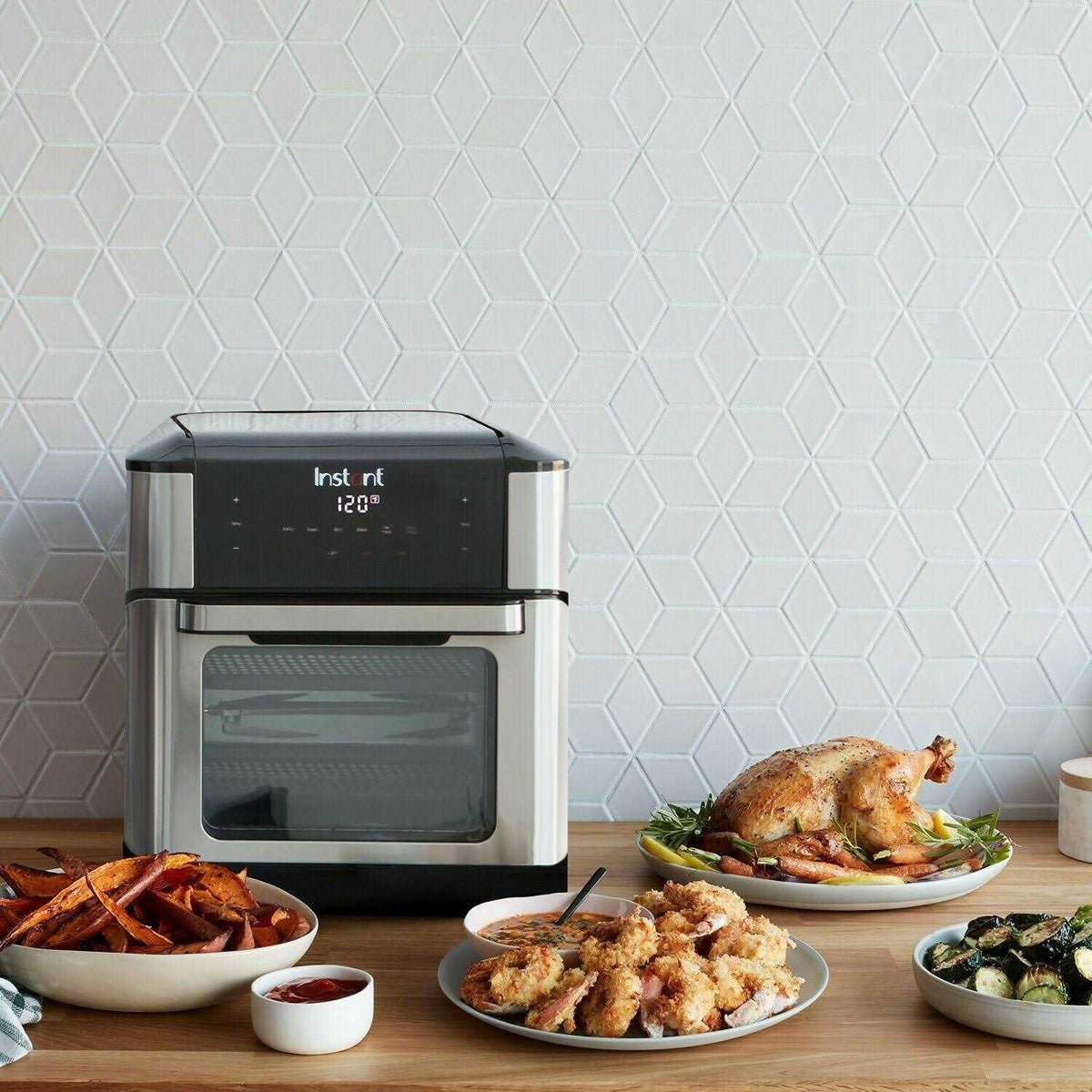 Instant Vortex Plus Air Fryer Oven, 10 Quart, Stainless Steel