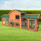 i.Pet Wooden Pet Hutch, 220 x 52 x84 cm