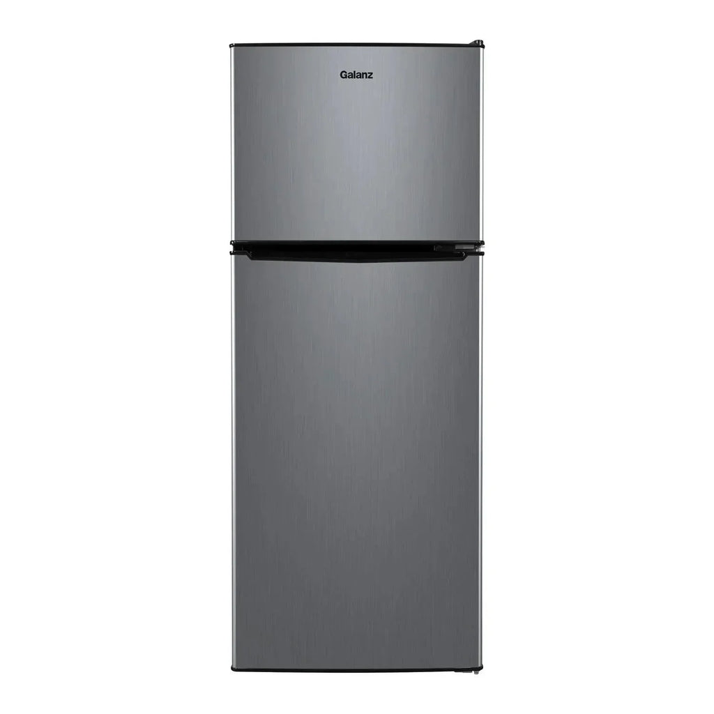 Galanz 4.6 Cu Ft Two Door Mini Refrigerator With Freezer, Stainless Steel - GL46TS5E