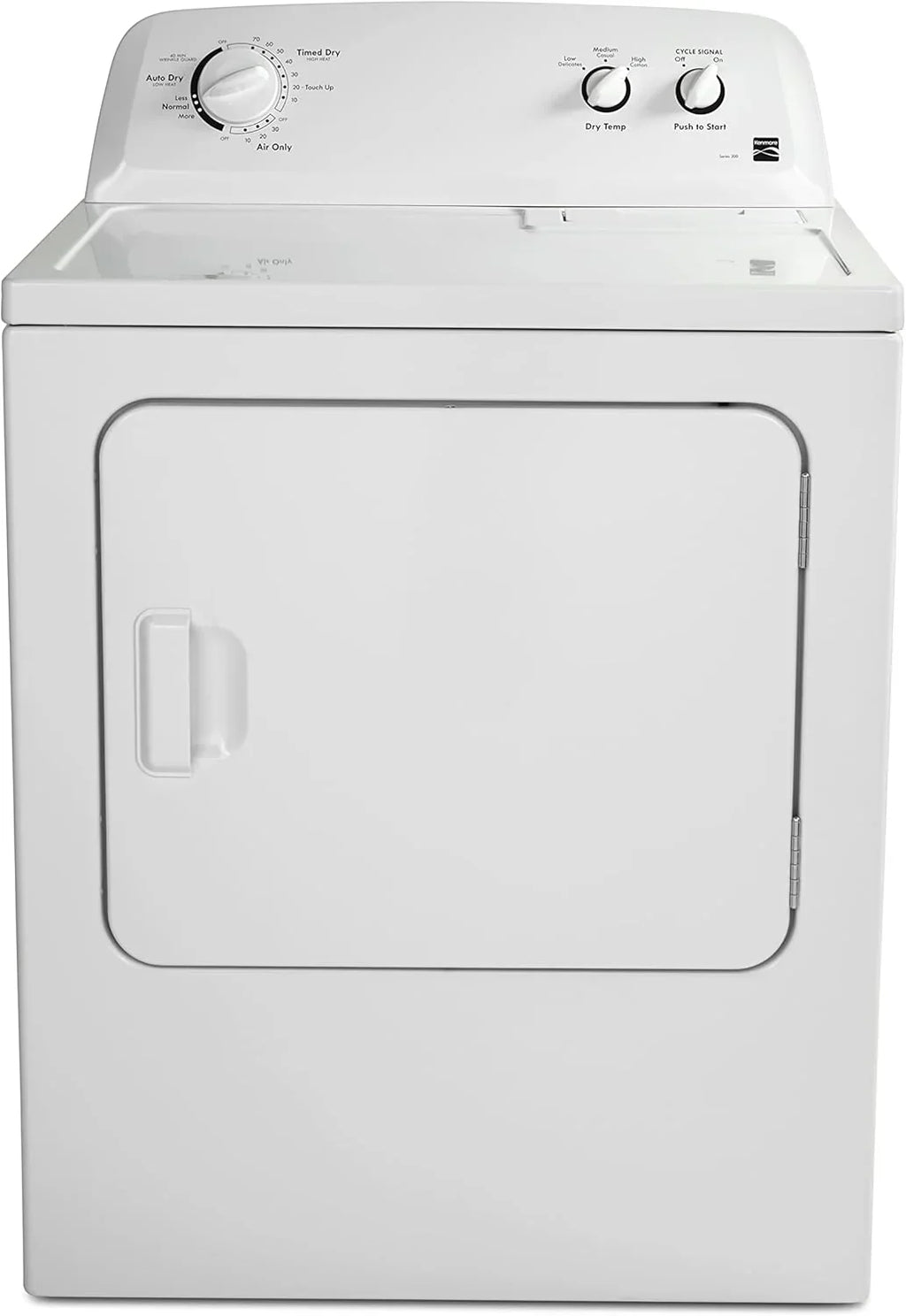 Kenmore Front Load Electric Dryer With Wrinkle Guard, 29in, 7.0 Cu. Ft., White - 62332