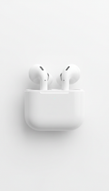 In-ear headphones with pure white finish