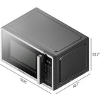 Chefman Countertop Microwave Oven, 0.9 Cu Ft, 900 Watts, Stainless Steel - CRJ55-SS-9