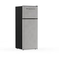 Frigidaire 21 in 7.5 Cu. Ft. Retro Top-Freezer Refrigerator, Standard Door Style, Stainless Look
