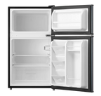Arctic King Two-Door Mini Fridge With Freezer, 3.2 Cu ft, 18.5 in x 19.4 in x 33.3 in, Stainless Steel - E-Star
