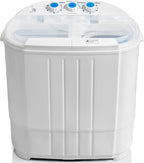Deco Home Portable Twin Tub Washing Machine With Gravity Drainage System