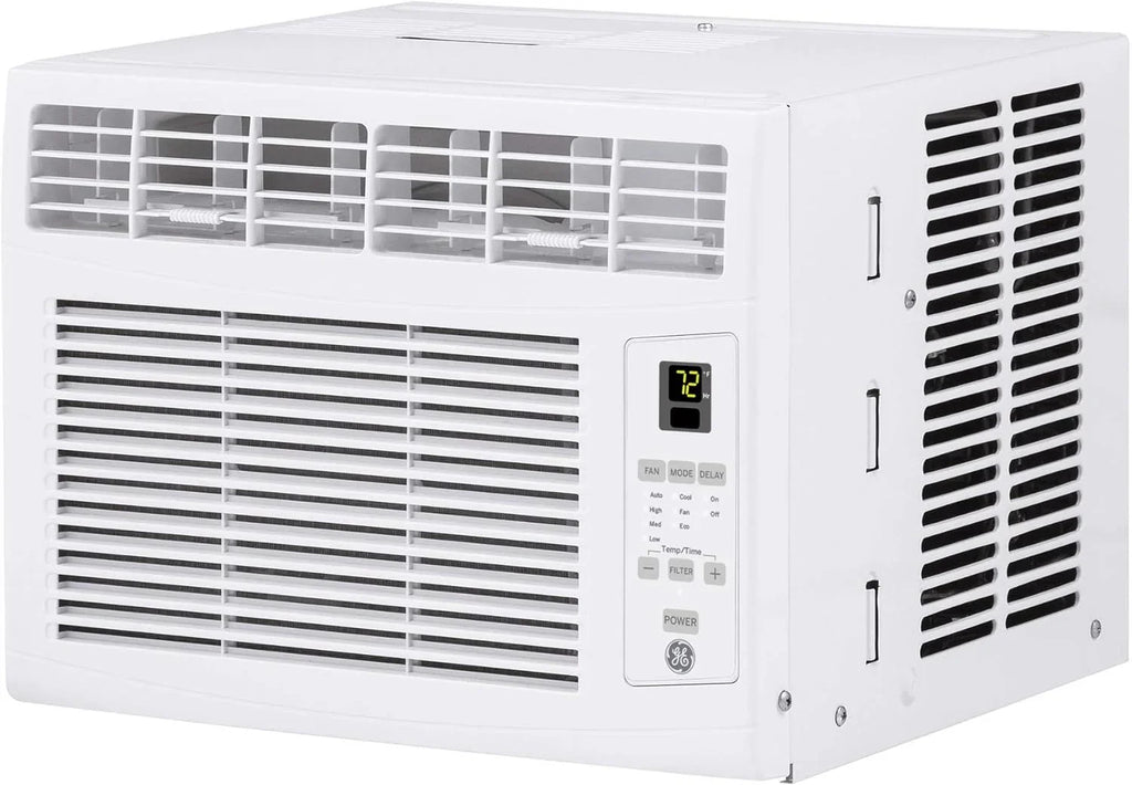 GE Window Air Conditioner, 5,000 BTU, White, 150 sq ft - Mechanical Controls