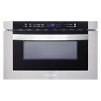 5-Piece Kitchen Package - 36in Gas Cooktop, 36in Range Hood, 30in Electric Wall Oven, 24in Microwave Drawer, French Door Refrigerator