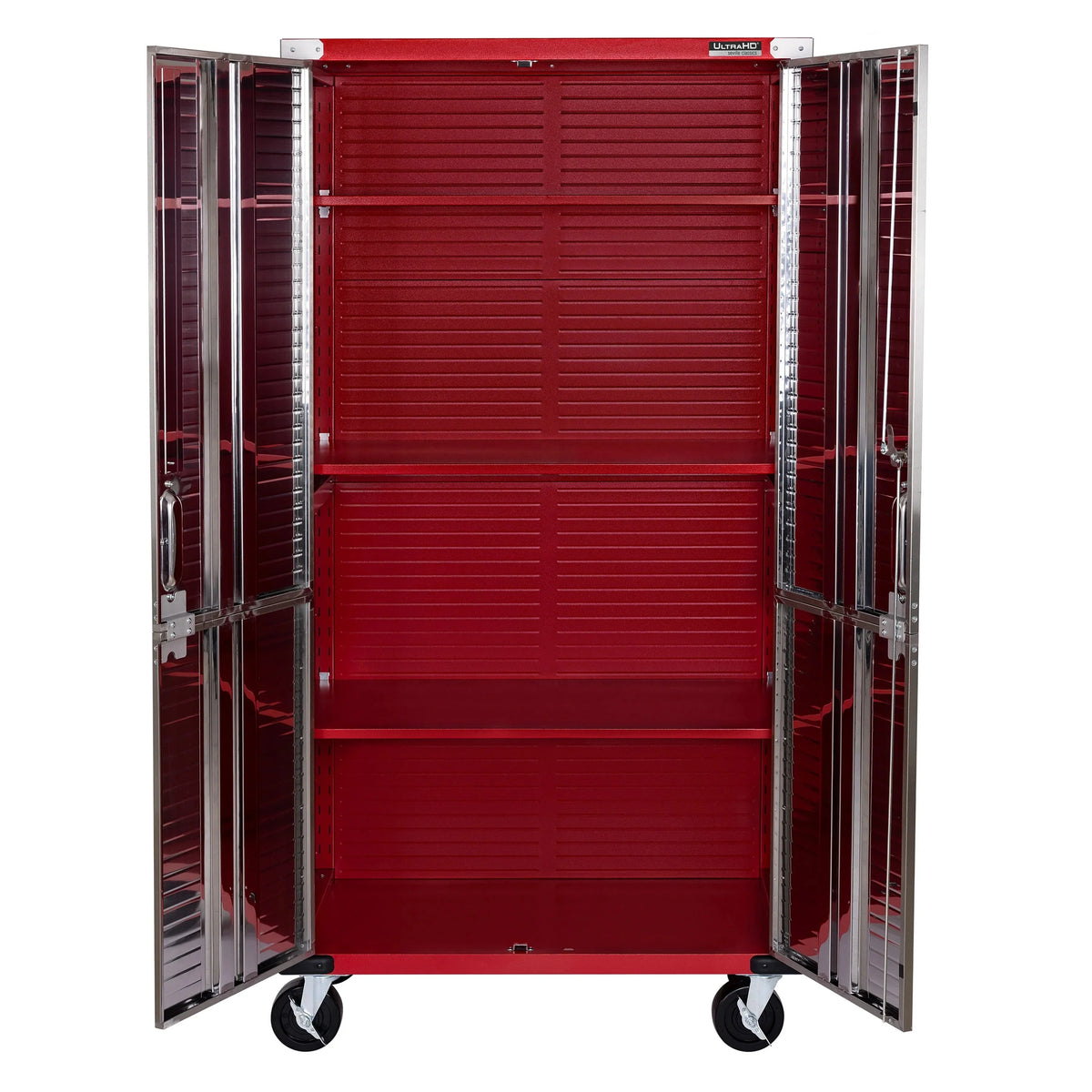 Seville Classics UltraHD Rolling Storage Cabinet, Granite, 36in W x 18in D x 72in H