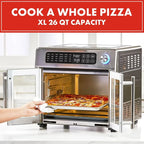 Emeril Lagasse 26 Quart Extra Large Air Fryer Convection Toaster Oven With French Doors - Stainless Steel