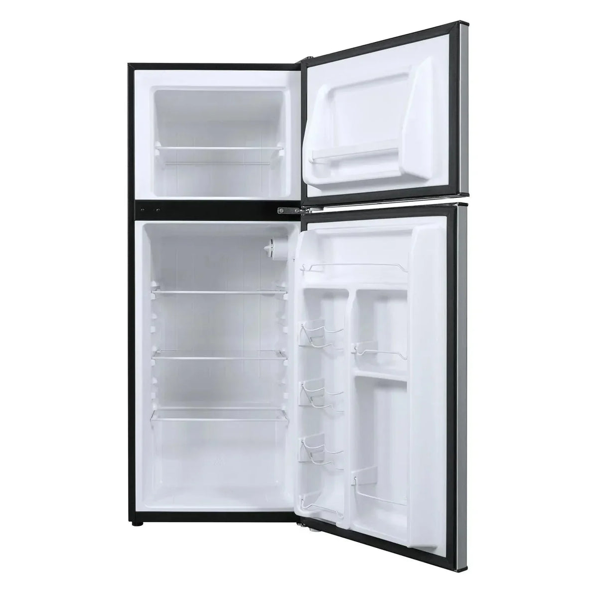 Galanz 4.6 Cu Ft Two Door Mini Refrigerator With Freezer, Stainless Steel - GL46TS5E