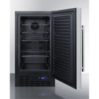 ADA-Compliant 18 inch Wide Frost-Free Freezer, Stainless Steel - Built-In Or Freestanding