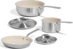 Made In Cookware Ceramic Non Stick Cookware Set, 5 Pc, 5 Ply Clad - Small Spaces Set
